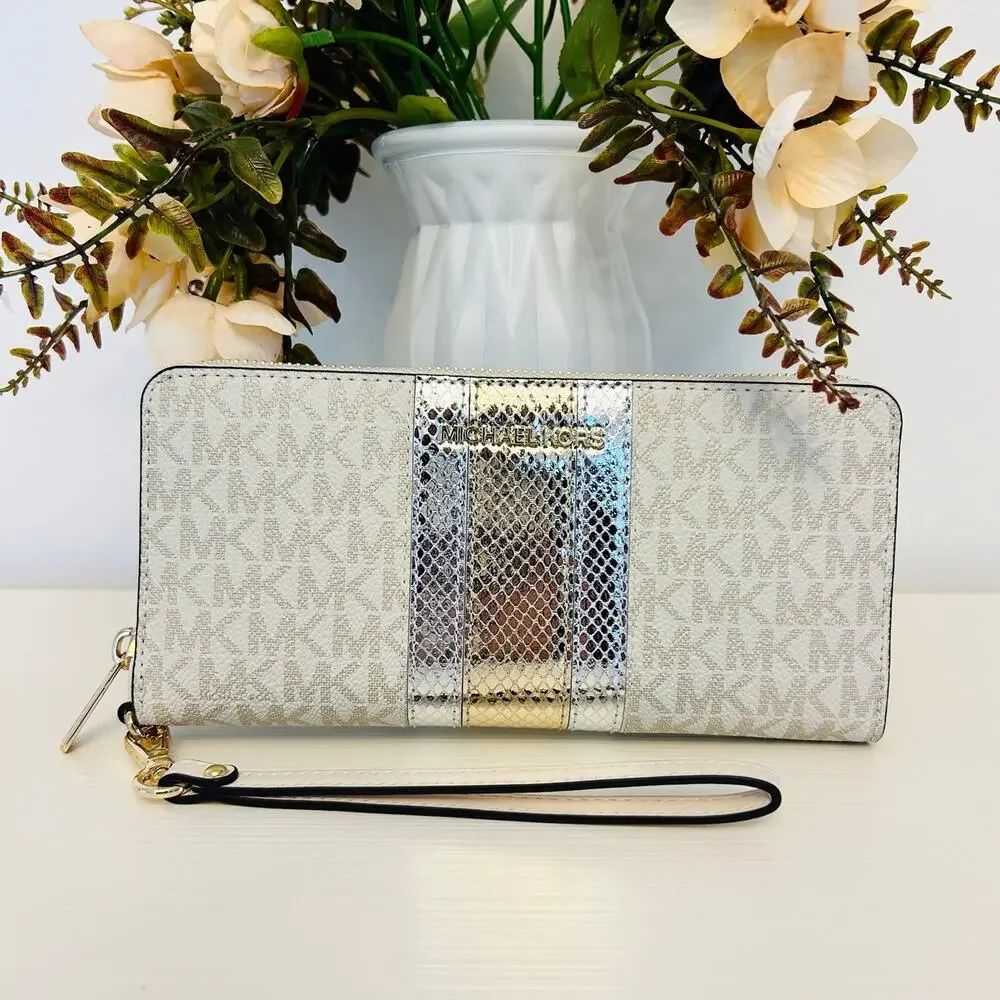 Michael Kors jet set large continental wallet MK
